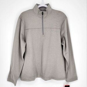 PGA Tour NWT Half Zip Pullover Light Gray Heather Small